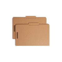 Smead Fastener File Folder 2 Fasteners Reinforced 25Cut Tab Right Of Center Position Guide Height Legal Size Kraft 50 Pe