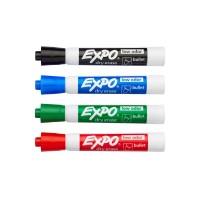 Expo Low Odor Dry Erase Markers Bullet Tip Assorted Colors 4 Count