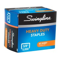 Swingline Staples Heavy Duty 38 Length 60 Sheet Capacity 100Strip 5000Box 1 Pack 79398