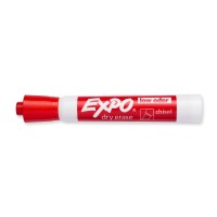 Expo Low Odor Dry Erase Markers Chisel Tip Red 12 Count