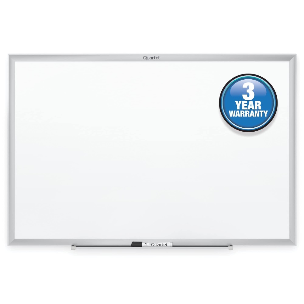 Quartet Whiteboard Nonmagnetic Dry Erase White Board 3 X 2 Total Erase Silver Aluminum Frame S533