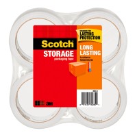 Scotch Long Lasting Storage Packaging Tape 188 X 546 Yd Designed For Storage And Packing Stays Sealed In Weather Extremes