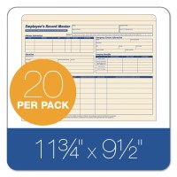 Tops 3280 Employee Record Master File Jacket 9 12 X 11 34 10 Point Manila Pack Of 20