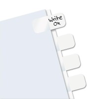 Reditag 31000 Writeon Index Tabs Permanent Adhesive White 104 Tabspack