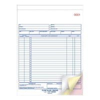 Rediform 1L147 Purchase Order Book 8 12 X 11 Letter Threepart Carbonless 50 Setsbook