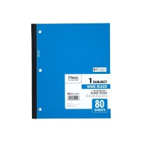 Mead Single Subject Wireless Notebook Wide Ruled 05222 Pack Of 1