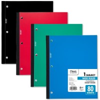 Mead Single Subject Wireless Notebook Wide Ruled 05222 Pack Of 1