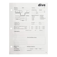 Padi Adventure Log 25 Refill Log Pages 50 Dives