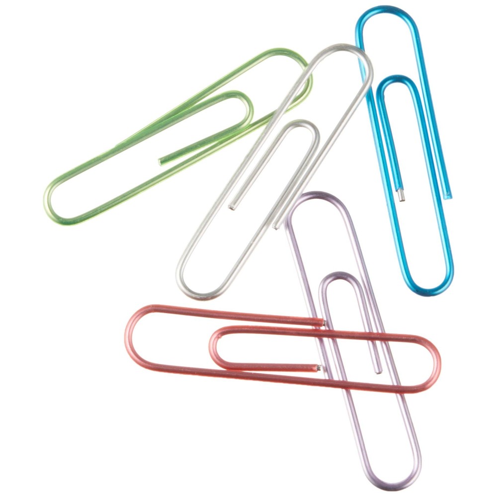 Officemate International Corp 97211 Translucent Paper Clips Vinyl Small 600Bx Bepegnrdsr