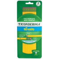 Dixon Ticonderoga Ticonderoga Wooden Pencil 07Mm 2 Soft Lead 8Pack 13852 X13852