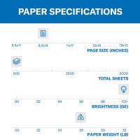 Hammermill Printer Paper Premium Color 28 Lb Copy Paper 85 X 141 Ream 500 Sheets 100 Bright Made In The Usa