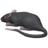 Loftus International Lifelike Rubber Mouse  Gray  Size 3 1/2 Inches