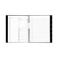 Notepro Undated Daily Planner Black 200 Pages 10 34 X 812 Inches