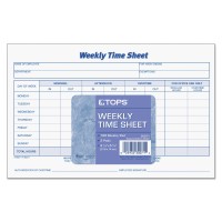 Tops Weekly Employee Time Sheet 85 X 55 Inches 100 Sheets Per Pad 2 Padspack 30071 Purple White