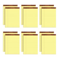 Tops 85 X 11 Legal Pads 12 Pack The Legal Pad Brand Wide Ruled Yellow Paper 50 Sheets Per Writing Pad Made In The Usa 75