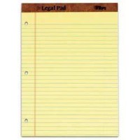 Tops The Legal Pad Writing Pads 812 X 1134 Canary Paper Legal Rule 50 Sheets 12 Pack 75351