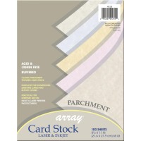 Pacon Card Stock Parchment Assortment 5 Colors 812 X 11 100 Sheets