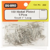 Dubro Nickel Plated Tpin Designed For Use In Aircraft Car Boat Helicopter Models Hold Parts In Place 1 Long 100 Pcs