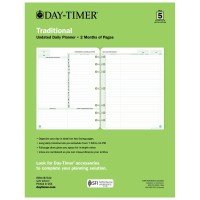 Daytimer Two Page Per Day Refill 2 Months Undated Looseleaf Folio Size 85 X 11 Inches 87342