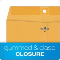 Quality Park 9 X 12 Clasp Envelopes Clasp And Gummed Closures For Storing Or Mailing Extra Heavyduty 32 Lb Kraft Paper 100 P