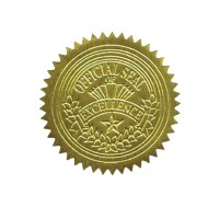 Geographics Gold Foil Award Certificate Seals Embossed Official Seal Of Excellence 2 Inch Set Of 100