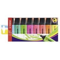 Stabilo Highlighter Boss Original Wallet Of 8 Assorted Colors