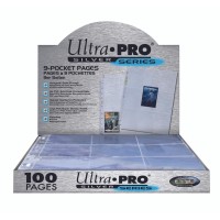 Ultra Pro 9-Pocket Silver Series Pages (100Ct)