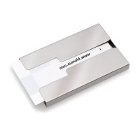 Blomus Sliding Stainless Steel Business Card Holder