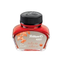 Pelikan 4001 Bottled Ink For Fountain Pens Brilliant Red 30Ml 1 Each 301036