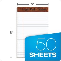 Tops 5 X 8 Legal Pads 12 Pack The Legal Pad Brand Narrow Ruled White Paper 50 Sheets Per Writing Pad Made In The Usa 7500