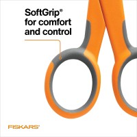 Fiskars Softgrip Microtip Scissors Fabric Scissors For Sewing Arts And Crafts 5 Stainless Steel