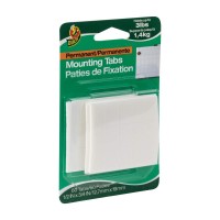 Duck Brand Permanent Foam Mounting Tabs Doublesided 60Count White 297472