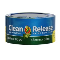 Duck Clean Release Blue Painters Tape 2Inch 188Inch X 60Yard Single Roll 240195