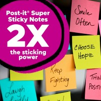 Postit Super Sticky Notes 8X6 Inches 4 Pads Orange Pink Blue Green Recyclable 6845Ssp