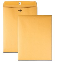 Quality Park 9 X 12 Clasp Envelopes With Deeply Gummed Flaps Great For Filing Storing Or Mailing Documents 28 Lb Brown Kraft