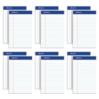 Ampad 5 X 8 Legal Pads 12 Pack Narrow Ruled White Paper 50 Sheets Per Writing Pad American Pad Paper Made In Usa 20364