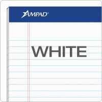 Ampad 5 X 8 Legal Pads 12 Pack Narrow Ruled White Paper 50 Sheets Per Writing Pad American Pad Paper Made In Usa 20364