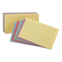 Oxford Index Cards Assorted Colors 5 X 8 Ruled 100Pack 35810