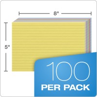 Oxford Index Cards Assorted Colors 5 X 8 Ruled 100Pack 35810