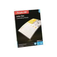 Gbc Swingline Laminating Sheets Self Adhesive Pouches Letter Size Glossy 3 Mil Self Seal 50 Pack 3747307