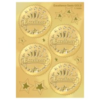 Trend Excellence Gold Award Seals Stickers Classroom Incentives 32 Count