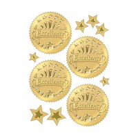 Trend Excellence Gold Award Seals Stickers Classroom Incentives 32 Count