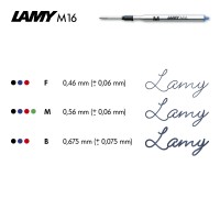 Lamy M 16 Refill 801 Metal Ballpoint Pen Refill In Blue Line Width F