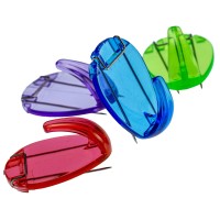 Officemate Cubicle Hooks Assorted Translucent Colors Pack Of 5 30181