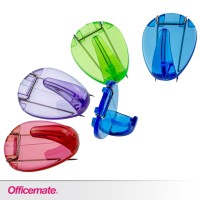 Officemate Cubicle Hooks Assorted Translucent Colors Pack Of 5 30181