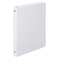 Wilson Jones 3 Ring Binder 12 Inch Round Ring View Binder Letter Size Basic 362 Series Customizable White W36213Wv