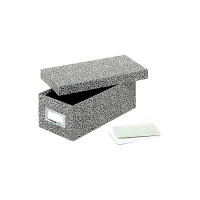 Globeweispendaflex Fiberboard Index Card Storage Box 3 X 5 Inches Card Size Black Agate 93 Bla