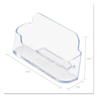 Deflecto 70101 Horizontal Business Card Holder Holds 50 2 X 3 12 Cards Clear