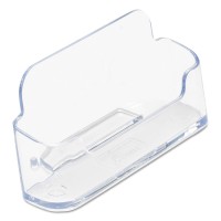 Deflecto 70101 Horizontal Business Card Holder Holds 50 2 X 3 12 Cards Clear