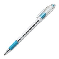 Pentel Rsvp Ballpoint Pen 07Mm Fine Tip Sky Blue Ink Box Of 12 Bk90S